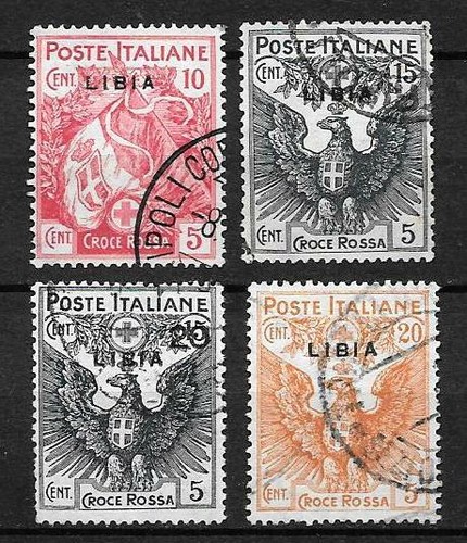 1915 libia croce rossa serie - 1915,