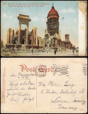 Cartolina San Francisco dopo il disastro del 18-20 aprile 1906