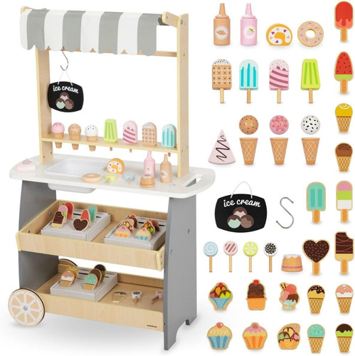 Carrello gelato legno - in, con