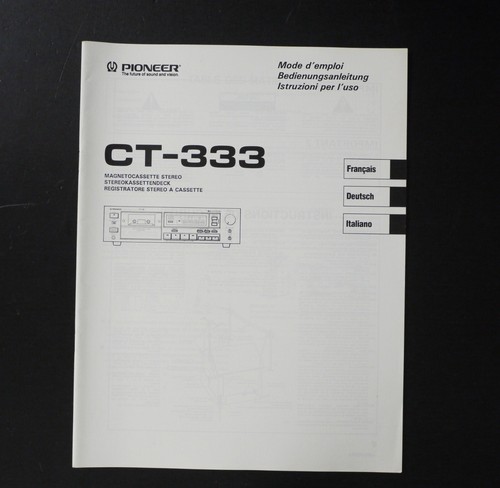 Originale pioneer 333 - originale, ct-333