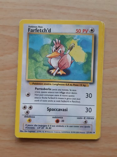 Farfetch carta pokémon - farfetch'd,