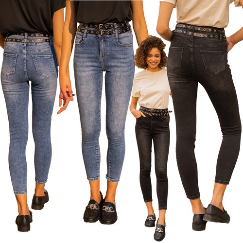 Jeans donna vita - jeans,