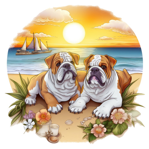 Adesivi auto bulldog inglese - adesivi,