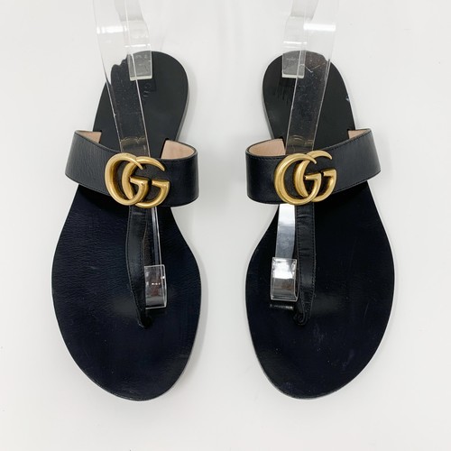 Gucci marmont sandali neri - marmont,