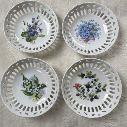Set piatti fiori porcellana - 4,