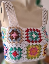 Top granny bianco