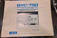 ISTRUZIONI ORIGINALI Akai GXC-75 D PIASTRA A CASSETTE