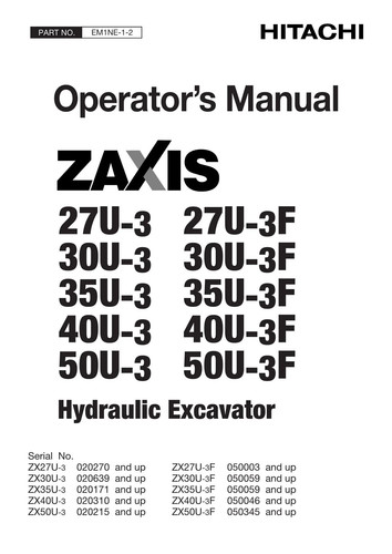 Manuale operatori escavatore - manuale,