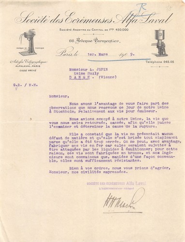 1909 societe des ecremeurs - societe,