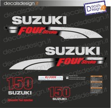 Adesivi motore marino fuoribordo Suzuki 150 cv four stroke 2006 stickers