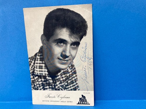 Foto cartolina fausto cigliano - cartolina,
