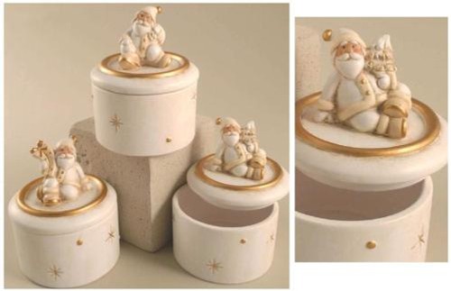Set scatole tonde babbo - set,