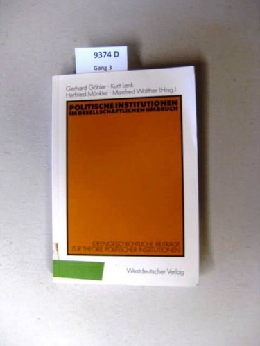 Politische institutionen - institutionen, im