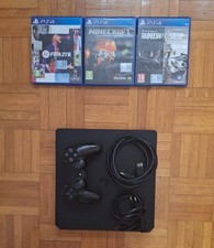 PS4 Slim 100GB Nero Usata + Controller Ps4 + Giochi (Minecraft/R6/Fifa21)