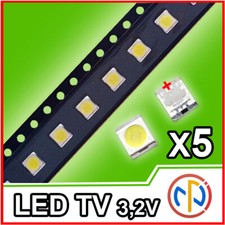 5X LED RETROILLUMINAZIONE TV 1W 3,2V 3528 LG ALTA QUALITA'