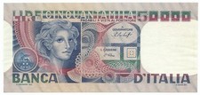 50000 LIRE BANCA D'ITALIA VOLTO DI DONNA 23/10/1978 SPL