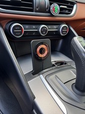 Porta Telefono Ricarica Wireless Alfa Giulia Stelvio (2016-19) + Sede Chiave