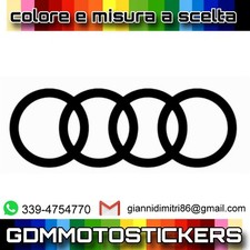 Adesivo logo AUDI misura e