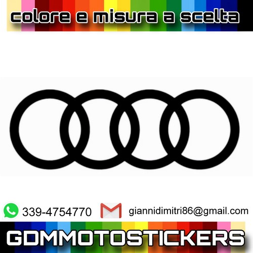 Adesivo logo audi - adesivo,