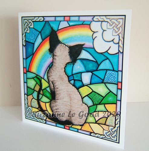 Devon rex cat art painting - art,