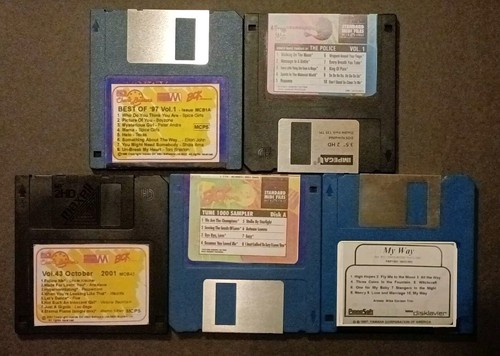 Floppy disk file canzoni - , midi