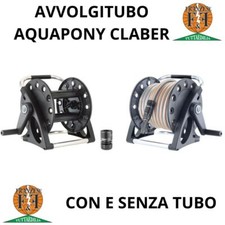 CLABER AVVOLGITUBO IRRIGAZIONE AQUAPONY ANCHE A MURO CON/SENZA KIT TUBO INCLUSO