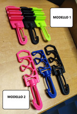 Clip gancio porta reggi fruste 2 posti erogatore manometro gav jacket sub stadio