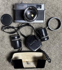 Minolta Hi-Matic 7s 35 mm fotocamera telemetro Rokkor 45 mm f/1.8 obiettivo extra come nuova