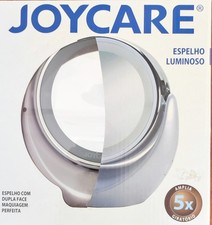 Joycare specchio luminoso, trucco senza imperfezioni. Lati ingr. 1x e 5x, led.