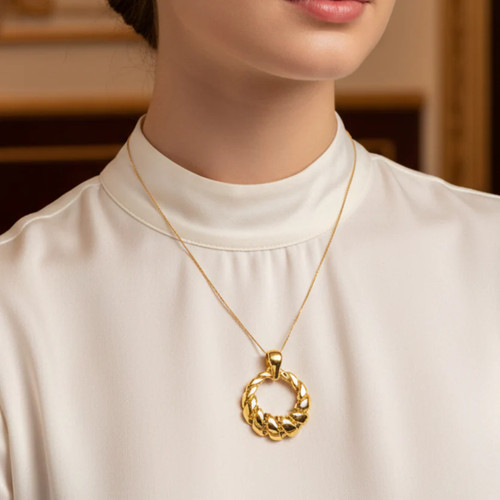 Pendente oro giallo 18kt - pendente, in