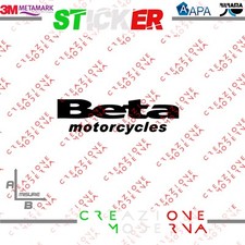 ADESIVO STICKER LOGO BETA MOTORCYCLE MISURE PERSONALIZZATE