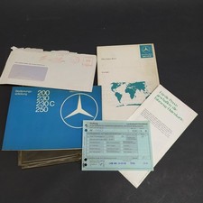 Set di libretti auto Mercedes Benz 200, 230, 230C, 250 in tedesco, 1978