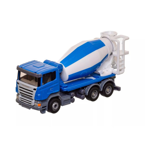 Betoniera blue bianco 87 - betoniera, 1:87