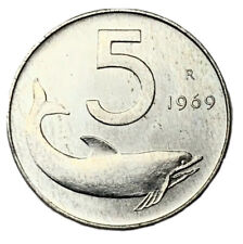 5 LIRE 1969 - DELFINO E TIMONE