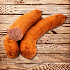 Salsiccia al vapore - affumicata giallo oro - tipo berlinese - 5 pezzi - 500g