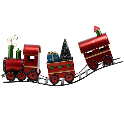 Treno con vagoni rotaie - su,