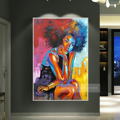 Quadro astratto donna africana