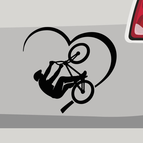 Adesivo bmx backflip cuore - bmx,