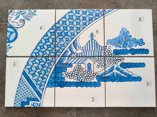 Pannello piastrelle blue - 6,