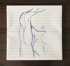 Disegnato A Mano, Stampa Su Tela 50x50 Su Cornice In Legno