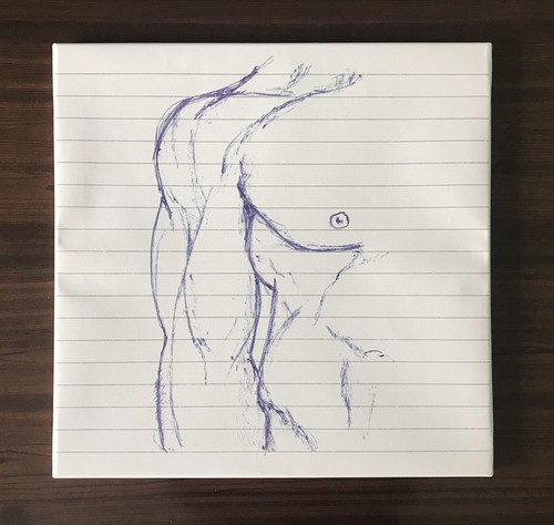 Disegnato mano stampa su - a,