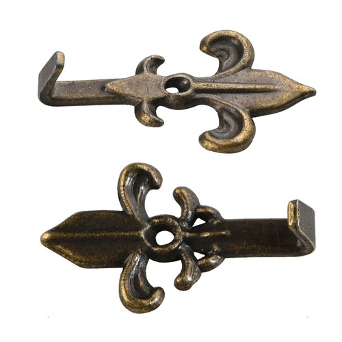 10pz ganci metallo bronzo - 10pz,