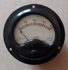 Voltmetro circolare da pannello Precision mod.5PR  FS 200Vdc NOS/NIB