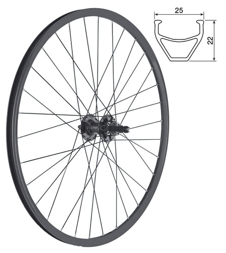 Ruota cerchione anteriore mtb - ruota,