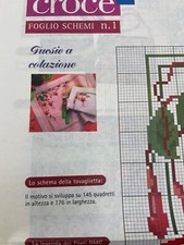 Schema punto croce Fucsie a colazione / Toscana / tracolline spiritose