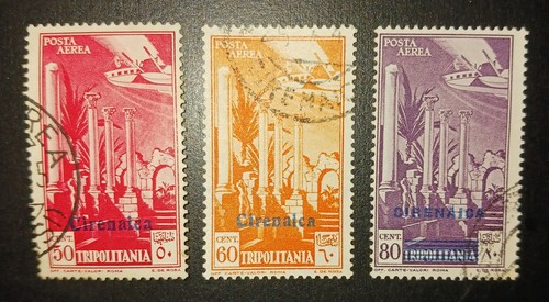 Cirenaica usato 1932 posta - cirenaica,