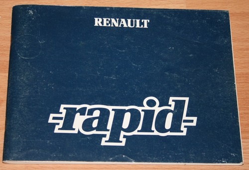 Renault rapid manuale uso - renault,