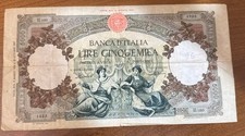 5000 lire 1952 rare italy - 5000,