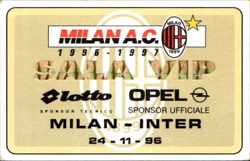Biglietto stadio milan - biglietto, ac