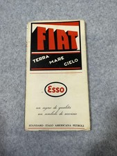Mappa stradale d'epoca 1952 Italia Touring Club Fiat Esso Pirelli Mobiloil Carta